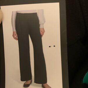 New DKNY Womens Wide Leg Pant Size 12 Color Black Item 1886391